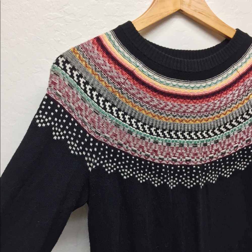 Rainbow Fair Isle Style Sweater